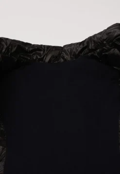 Daunengilet mit Kaschmirfutter schwarz