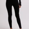 High Performance Kaschmir Sportwäsche Leggings schwarz