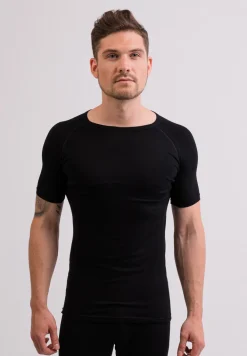 High Performance Kaschmir Sportwäsche T-Shirt schwarz