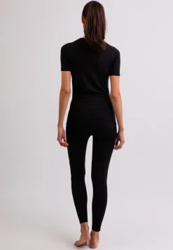 High Performance Kaschmir Sportwäsche T-Shirt schwarz