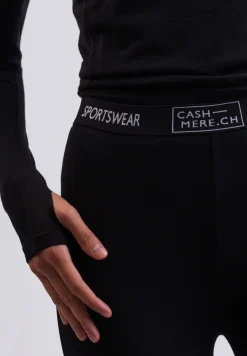 High Performance Kaschmir Sportwäsche Leggings schwarz