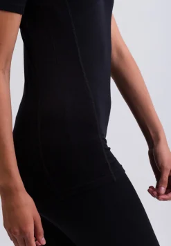 High Performance Kaschmir Sportwäsche T-Shirt schwarz