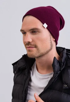Kaschmir Beanie cranberry rot
