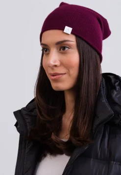 Kaschmir Beanie cranberry rot