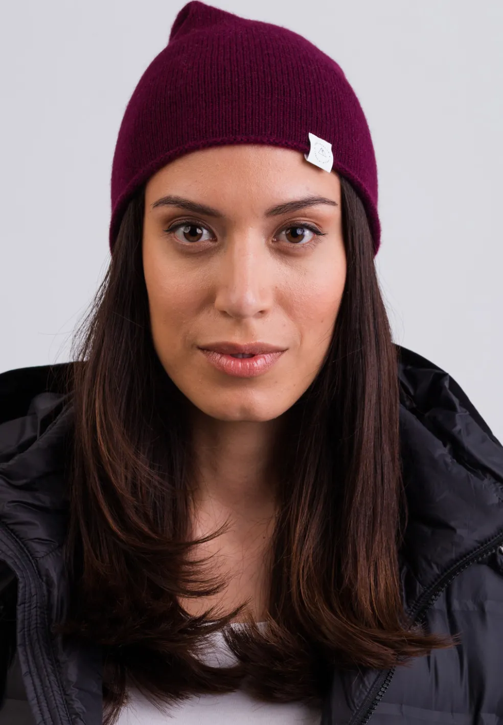 Kaschmir Beanie cranberry rot
