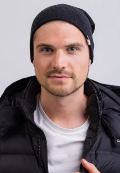 Kaschmir Beanie dunkel anthrazit