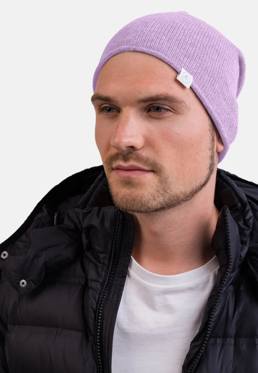 Kaschmir Beanie hell violet