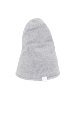 Kaschmir Beanie hellgrau melange