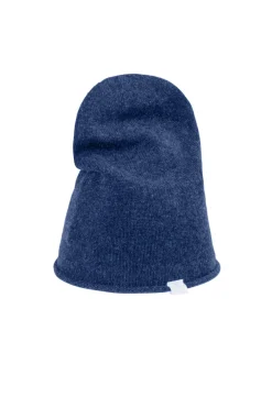 Kaschmir Beanie jeans blau