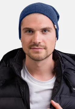 Kaschmir Beanie jeans blau