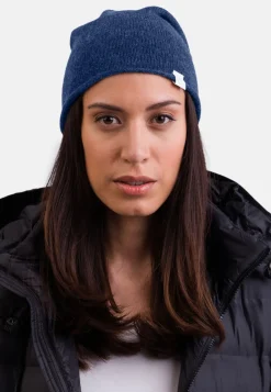Kaschmir Beanie jeans blau