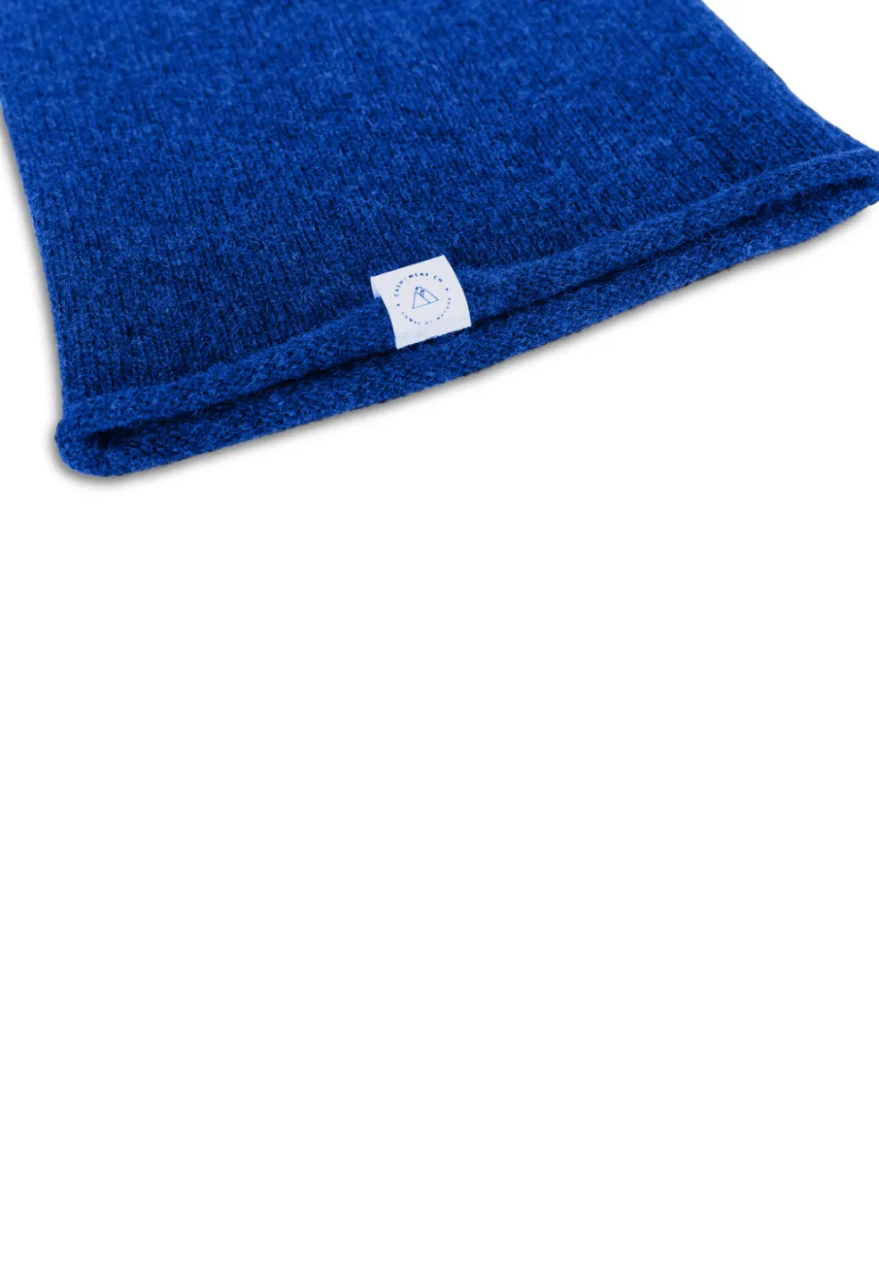 Kaschmir Beanie jet stream blau