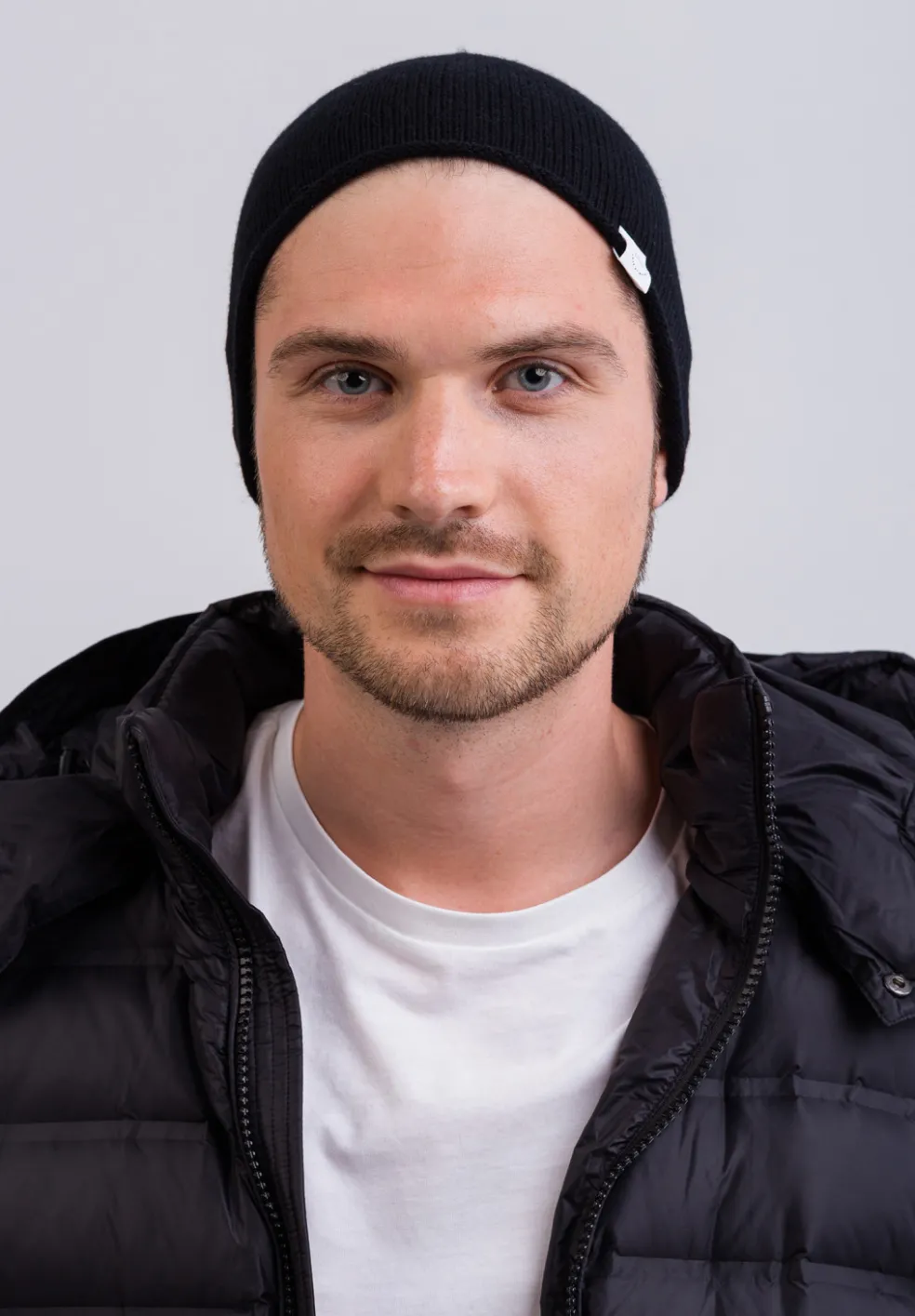 Kaschmir Beanie schwarz