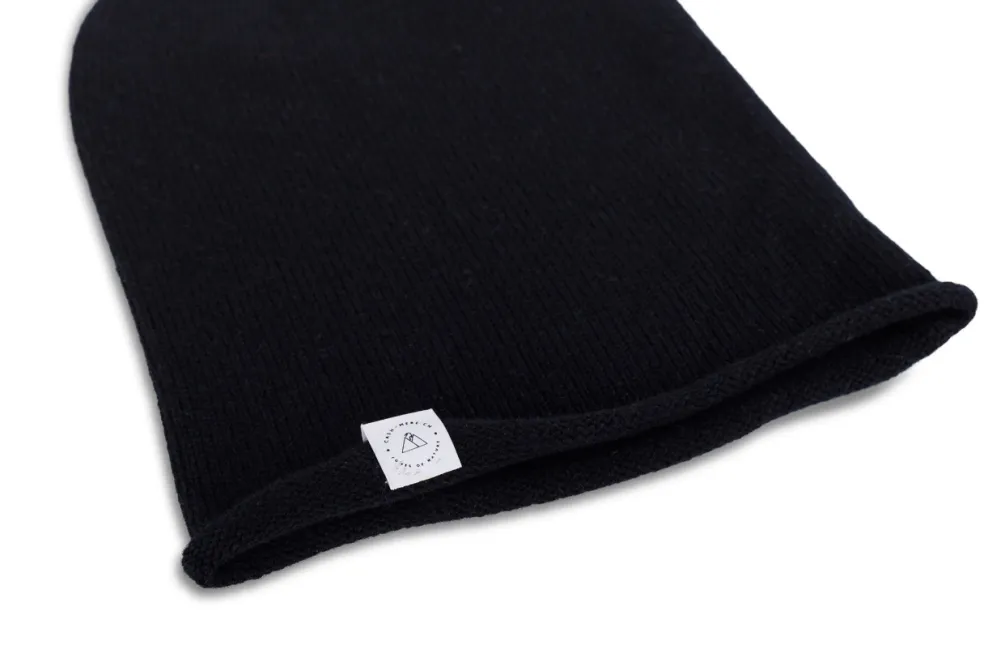 Kaschmir Beanie schwarz