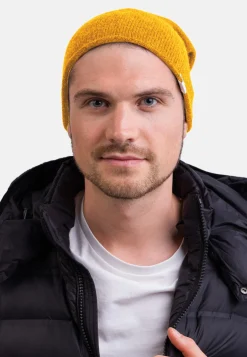 Kaschmir Beanie senfgelb