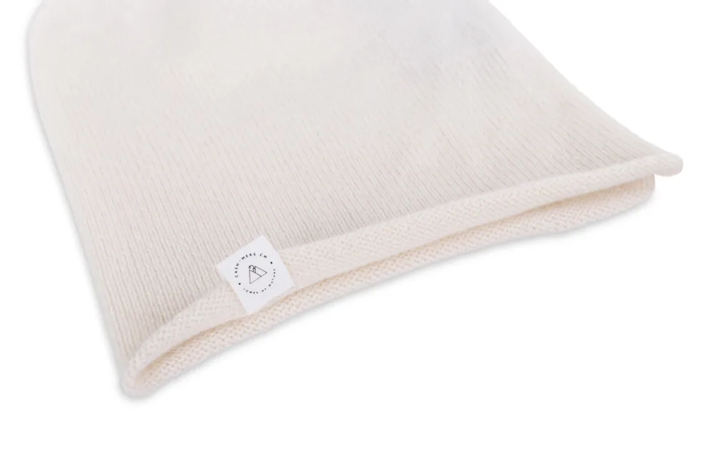 Kaschmir Beanie weiss