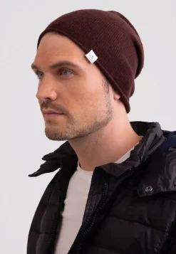 Kaschmir Beanie zinnoberrot