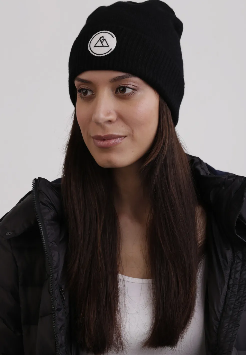 Kaschmir Casual Mütze schwarz