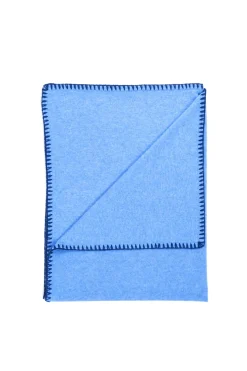 Kaschmir Decke denim blau