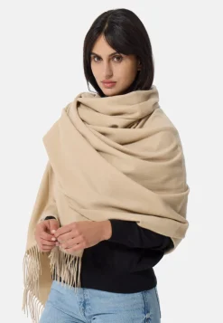 Kaschmir Decke (GOTS) camel