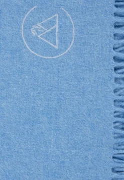 Kaschmir Decke (GOTS) hellblau