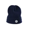 Kaschmir Fine Rib Mütze marine blau