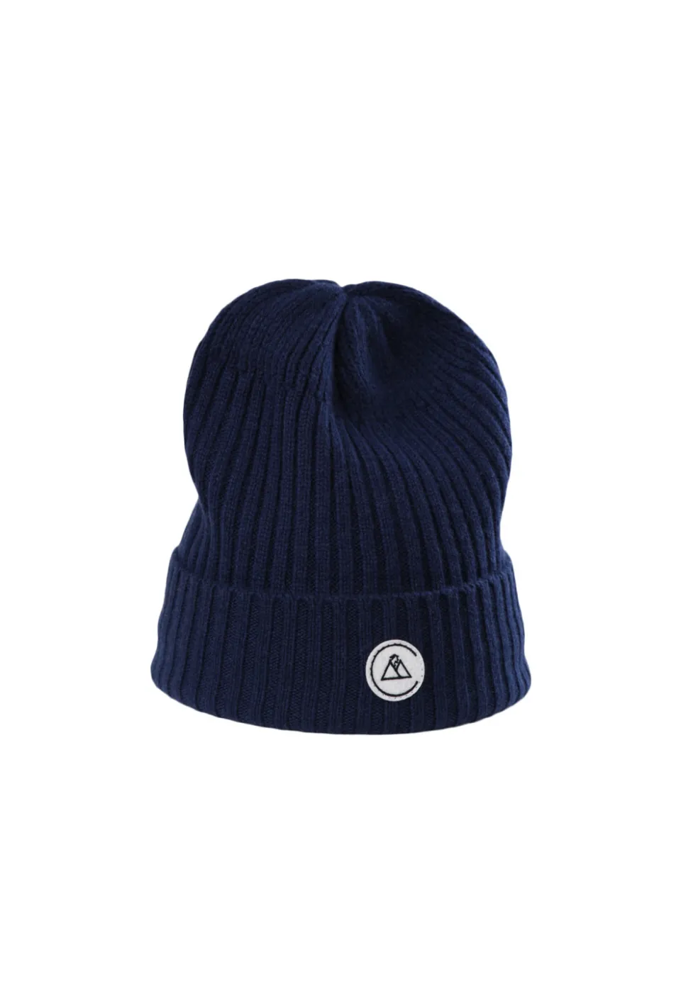 Kaschmir Fine Rib Mütze marine blau