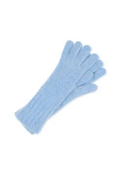 Kaschmir Handschuhe brushed wolkenblau