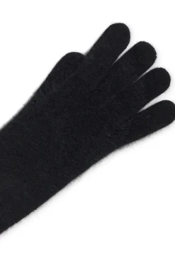 Kaschmir Handschuhe brushed schwarz