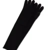Kaschmir Handschuhe Lang und Touchscreen tauglich schwarz