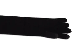Kaschmir Handschuhe Lang und Touchscreen tauglich schwarz