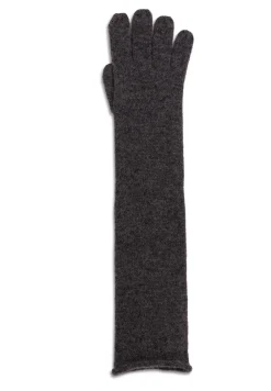 Kaschmir Handschuhe Lang und Touchscreen tauglich anthrazit