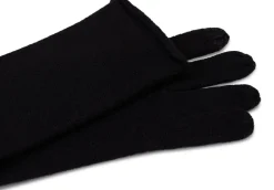 Kaschmir Handschuhe Lang und Touchscreen tauglich schwarz
