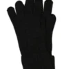 Kaschmir Handschuhe mit Zopfmuster und Touchscreen tauglich dunkel anthrazit