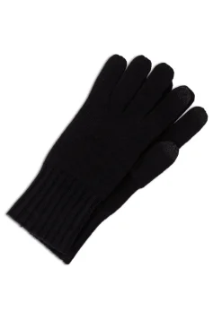 Kaschmir Handschuhe Touchscreen tauglich schwarz