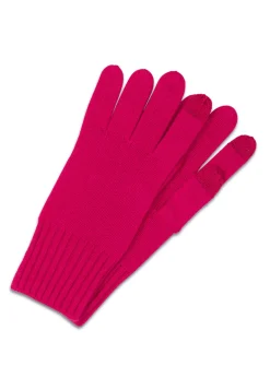 Kaschmir Handschuhe Touchscreen tauglich lipstick rot