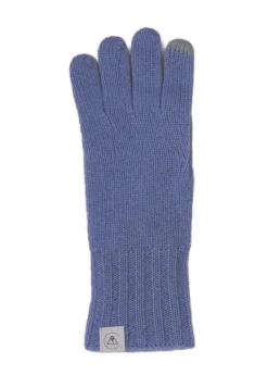 Kaschmir Handschuhe Touchscreen tauglich hellblau