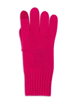 Kaschmir Handschuhe Touchscreen tauglich lipstick rot