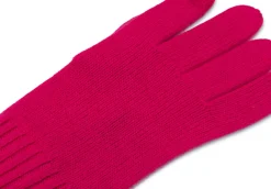 Kaschmir Handschuhe Touchscreen tauglich lipstick rot