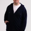 Kaschmir Kapuzenpullover Hoodie marine blau