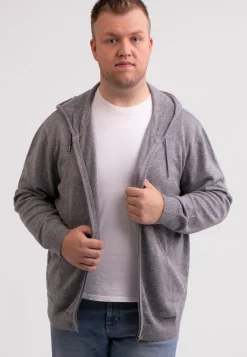 Kaschmir Kapuzenpullover Hoodie grau