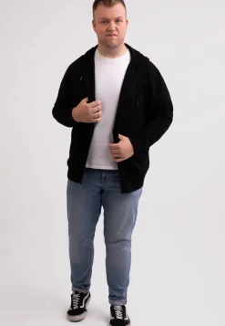Kaschmir Kapuzenpullover Hoodie schwarz