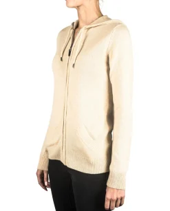 Kaschmir Kapuzenpullover Hoodie camel