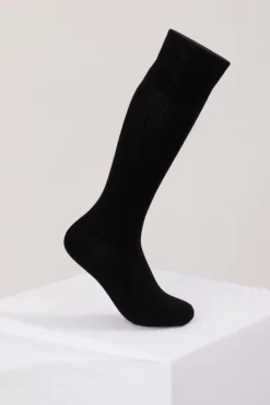 Kaschmir Kniesocken schwarz