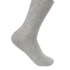 Kaschmir Kuschelsocken hellgrau melange