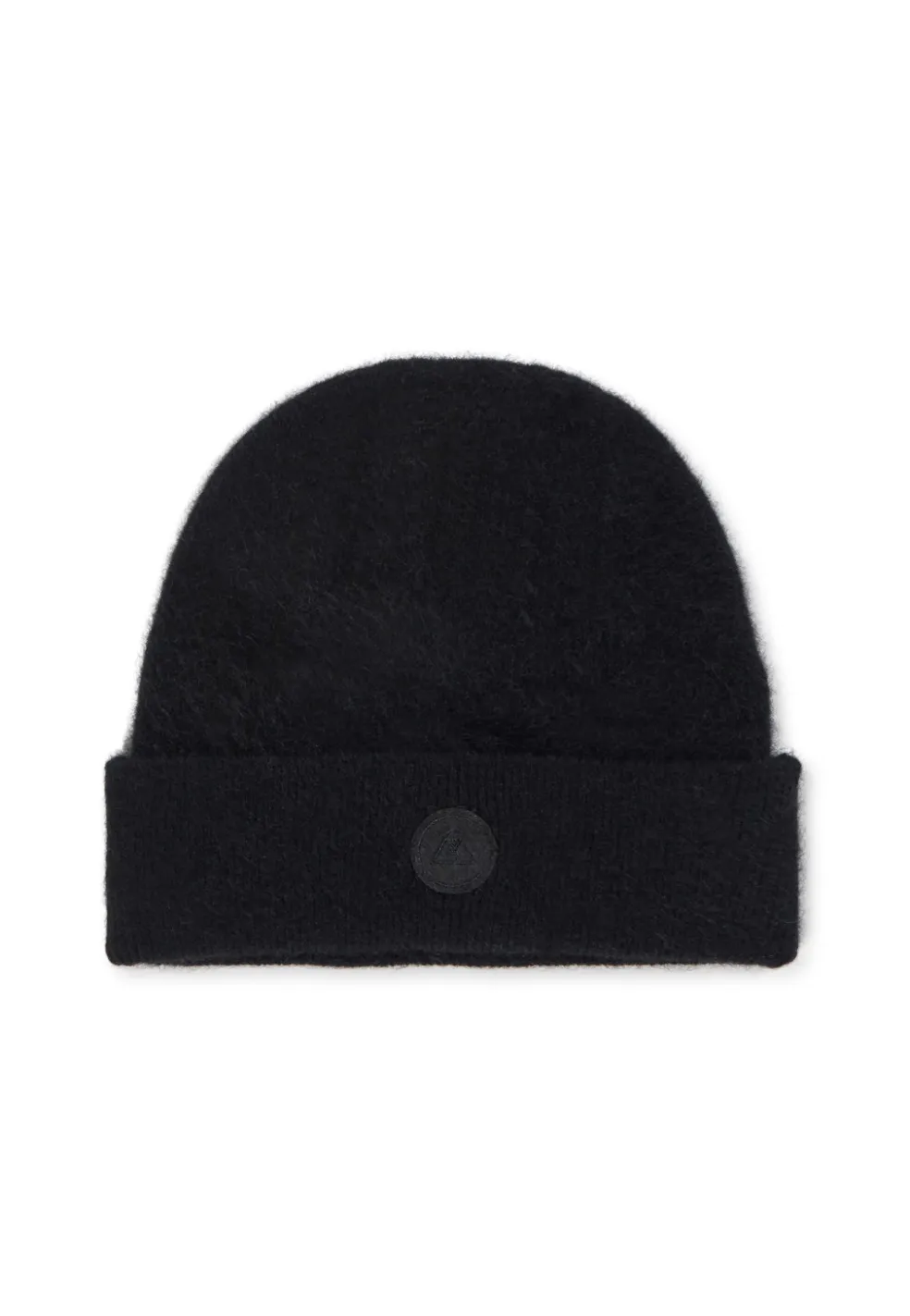 Kaschmir Mütze brushed schwarz