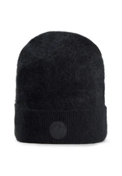Kaschmir Mütze brushed schwarz