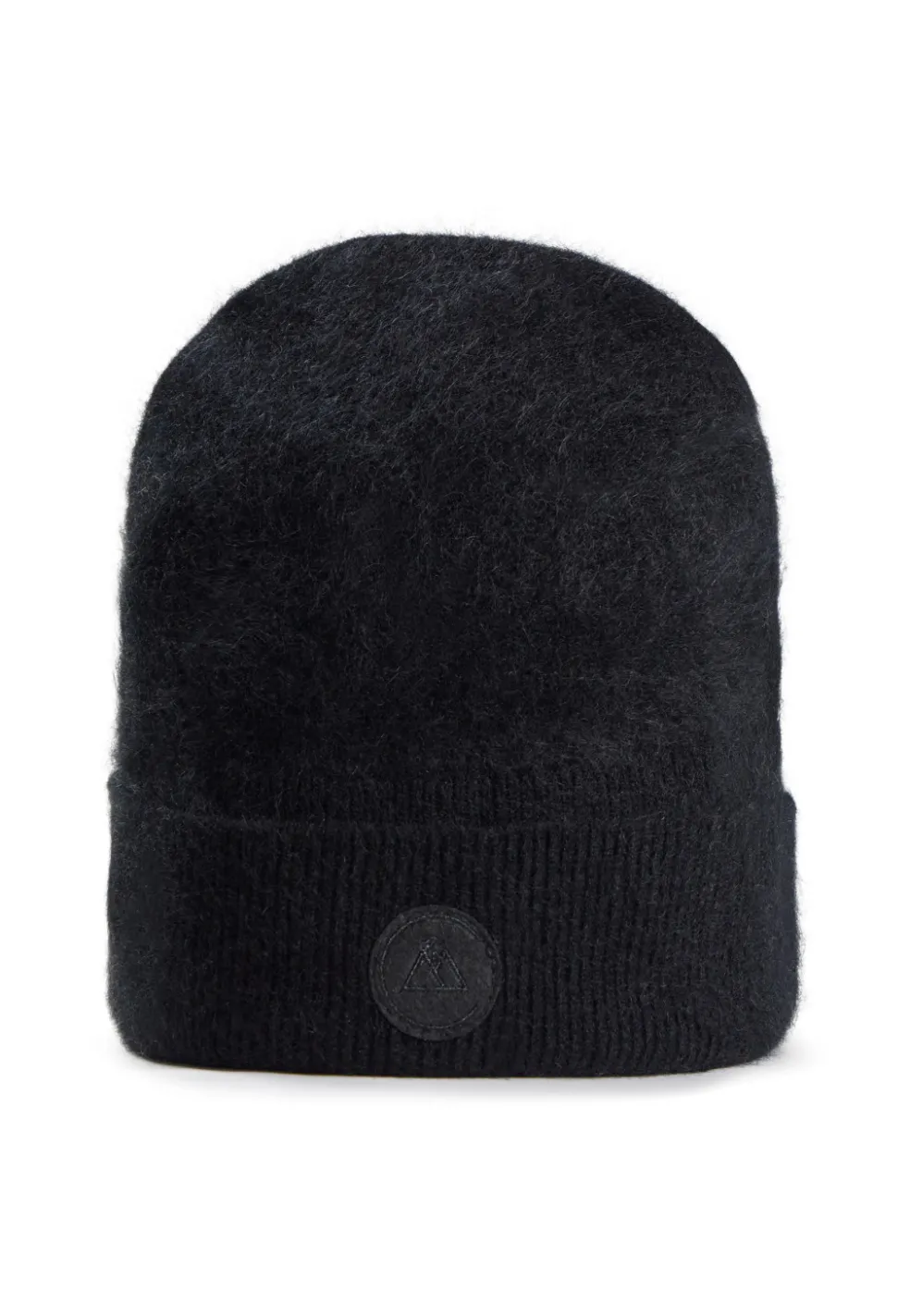 Kaschmir Mütze brushed schwarz