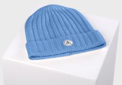 Kaschmir Rib Mütze marina blau