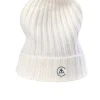Kaschmir Rib Mütze weiss